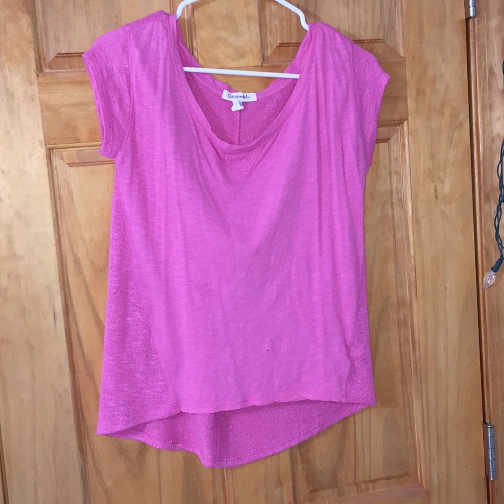 High low pink t shirt